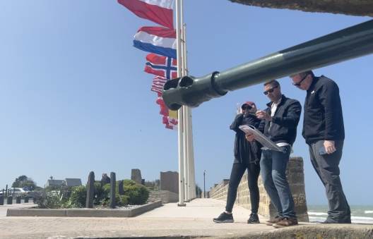 Normandy American Cemetery overlooking Omaha Beach